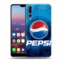 Дизайнерский силиконовый с усиленными углами чехол для Huawei P20 Pro Pepsi