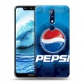 Дизайнерский силиконовый чехол для Nokia 5.1 Plus Pepsi