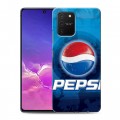 Дизайнерский силиконовый с усиленными углами чехол для Samsung Galaxy S10 Lite Pepsi