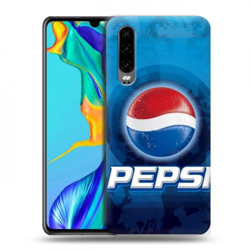 Дизайнерский пластиковый чехол для Huawei P30 Pepsi