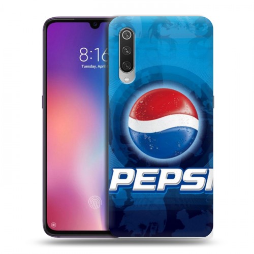 Дизайнерский силиконовый с усиленными углами чехол для Xiaomi Mi9 Pepsi