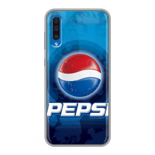 Дизайнерский силиконовый чехол для Samsung Galaxy A50 Pepsi