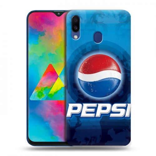 Дизайнерский силиконовый чехол для Samsung Galaxy M20 Pepsi