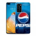 Дизайнерский силиконовый с усиленными углами чехол для Huawei P40 Pepsi