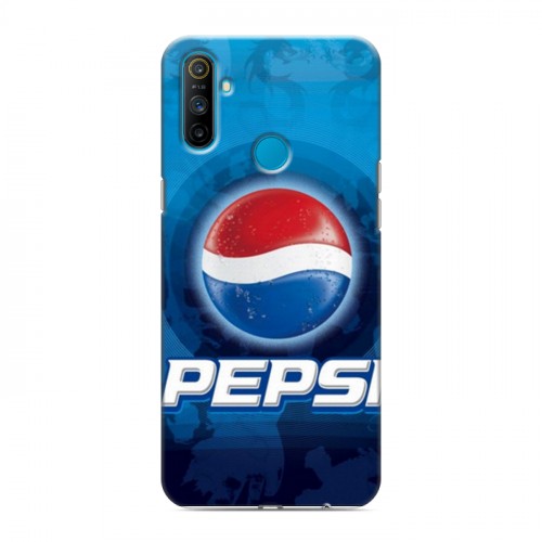 Дизайнерский силиконовый чехол для Realme C3 Pepsi