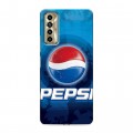 Дизайнерский силиконовый чехол для Tecno Camon 17P Pepsi