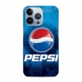 Дизайнерский силиконовый чехол для Iphone 13 Pro Pepsi