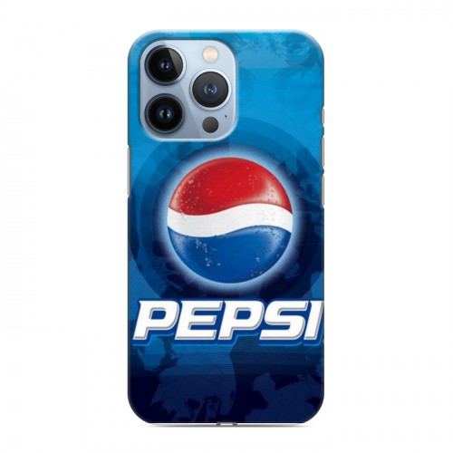 Дизайнерский силиконовый чехол для Iphone 13 Pro Pepsi