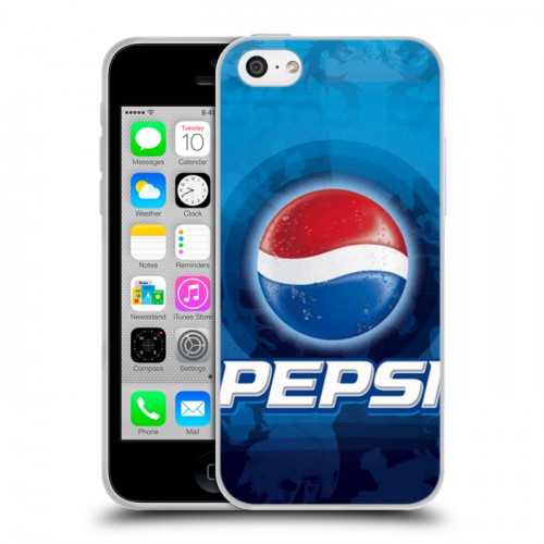 Дизайнерский пластиковый чехол для Iphone 5c Pepsi