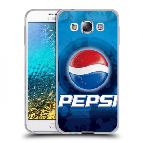 Дизайнерский пластиковый чехол для Samsung Galaxy E5 Pepsi