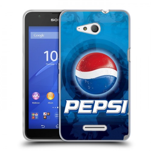 Дизайнерский пластиковый чехол для Sony Xperia E4g Pepsi