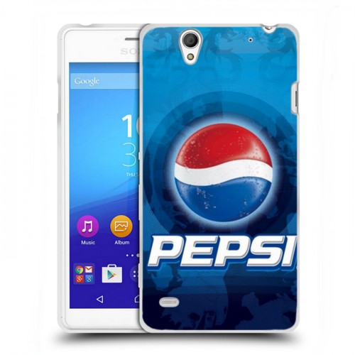 Дизайнерский пластиковый чехол для Sony Xperia C4 Pepsi