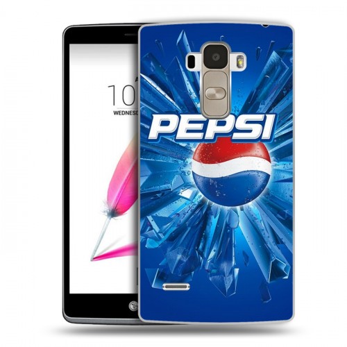 Дизайнерский силиконовый чехол для LG G4 Stylus Pepsi