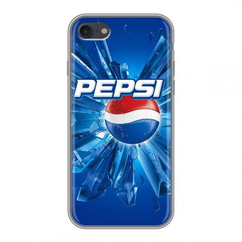 Дизайнерский силиконовый чехол для Iphone 7 Pepsi