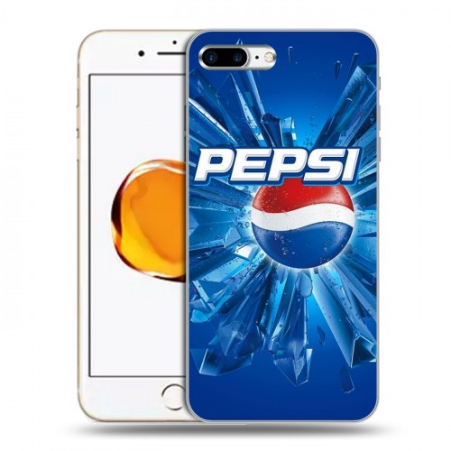 Дизайнерский пластиковый чехол для Iphone 7 Plus / 8 Plus Pepsi