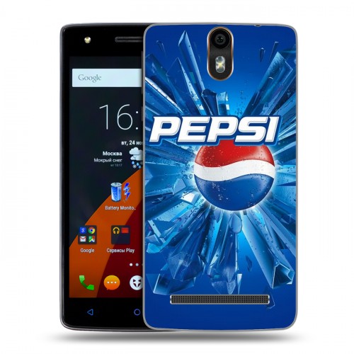 Дизайнерский силиконовый чехол для Wileyfox Storm Pepsi