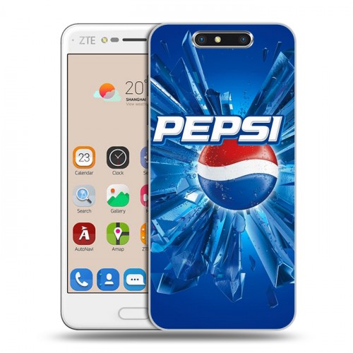 Дизайнерский пластиковый чехол для ZTE Blade V8 Pepsi