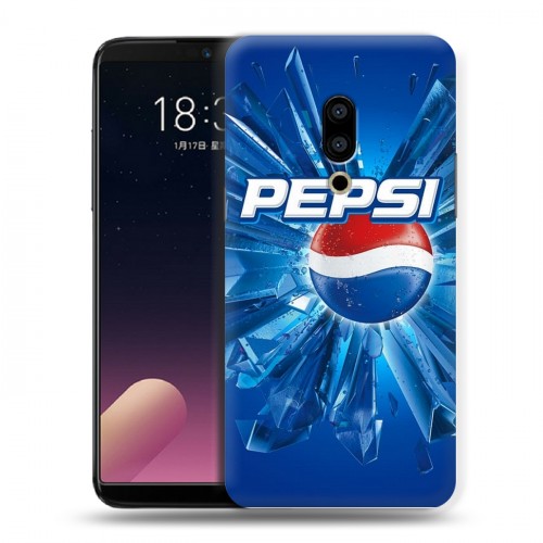 Дизайнерский пластиковый чехол для Meizu 15 Plus Pepsi