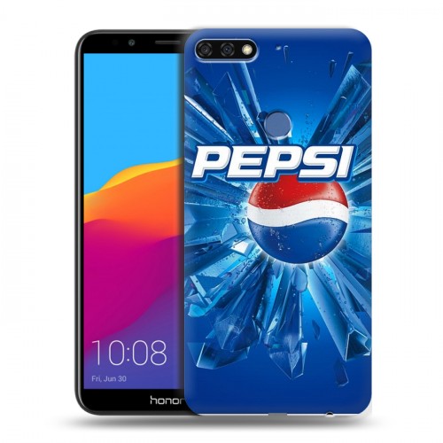 Дизайнерский пластиковый чехол для Huawei Honor 7C Pro Pepsi