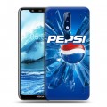 Дизайнерский силиконовый чехол для Nokia 5.1 Plus Pepsi