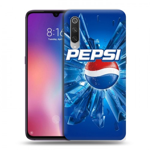 Дизайнерский силиконовый с усиленными углами чехол для Xiaomi Mi9 Pepsi