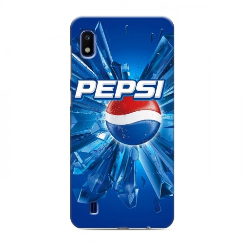 Дизайнерский пластиковый чехол для Samsung Galaxy A10 Pepsi
