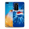 Дизайнерский пластиковый чехол для Huawei P40 Pro Pepsi