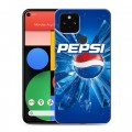 Дизайнерский пластиковый чехол для Google Pixel 5 Pepsi