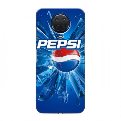 Дизайнерский силиконовый с усиленными углами чехол для Nokia G20 Pepsi