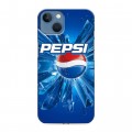 Дизайнерский силиконовый чехол для Iphone 13 Pepsi