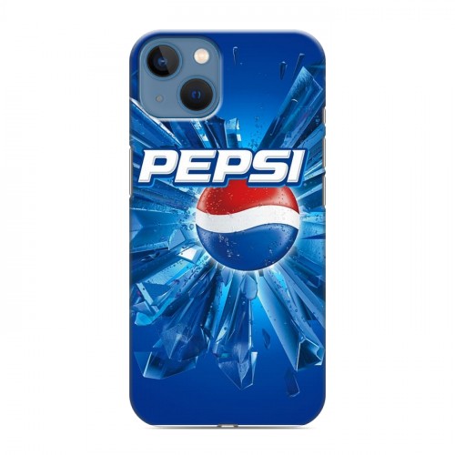 Дизайнерский силиконовый чехол для Iphone 13 Pepsi