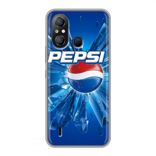 Дизайнерский силиконовый чехол для Itel A49 Pepsi