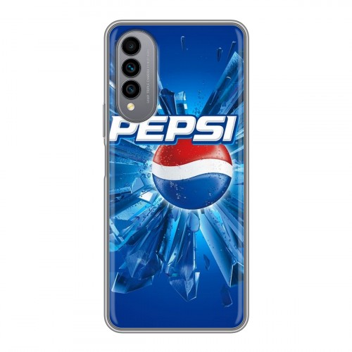 Дизайнерский силиконовый чехол для Wiko T50 Pepsi