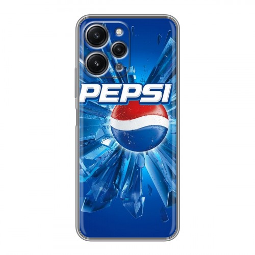 Дизайнерский силиконовый чехол для Xiaomi RedMi 12 Pepsi