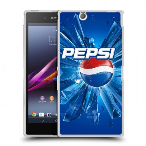 Дизайнерский пластиковый чехол для Sony Xperia Z Ultra  Pepsi