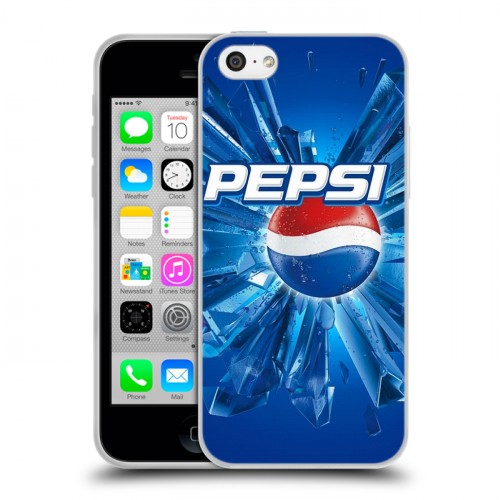 Дизайнерский пластиковый чехол для Iphone 5c Pepsi