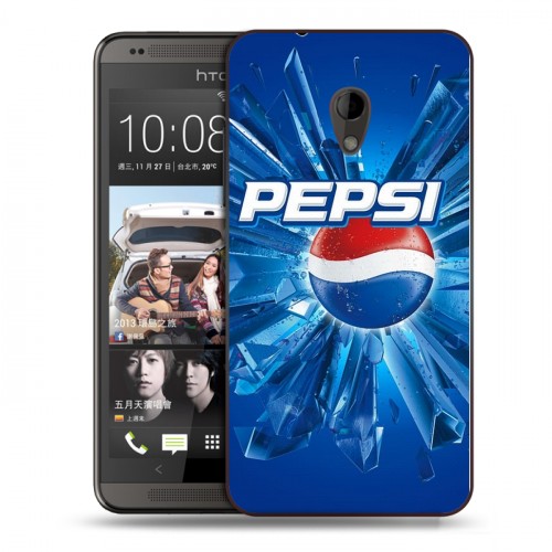 Дизайнерский пластиковый чехол для HTC Desire 700 Pepsi