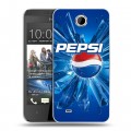 Дизайнерский пластиковый чехол для HTC Desire 300 Pepsi