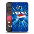 Дизайнерский пластиковый чехол для HTC Desire 200 Pepsi