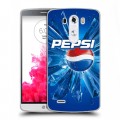 Дизайнерский пластиковый чехол для LG G3 (Dual-LTE) Pepsi