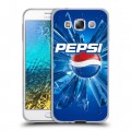 Дизайнерский пластиковый чехол для Samsung Galaxy E5 Pepsi