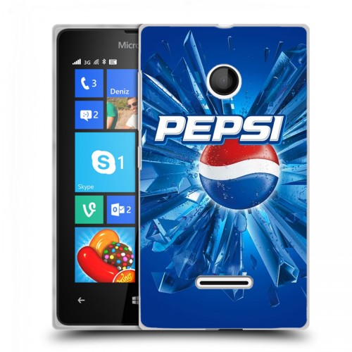 Дизайнерский пластиковый чехол для Microsoft Lumia 435 Pepsi