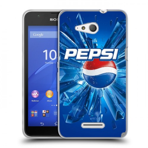 Дизайнерский пластиковый чехол для Sony Xperia E4g Pepsi