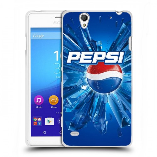 Дизайнерский пластиковый чехол для Sony Xperia C4 Pepsi