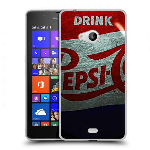 Дизайнерский пластиковый чехол для Microsoft Lumia 540 Pepsi