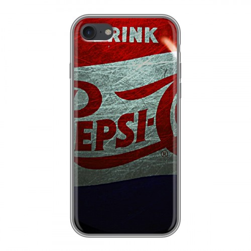 Дизайнерский силиконовый чехол для Iphone 7 Pepsi