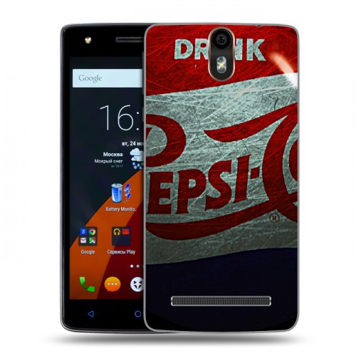 Дизайнерский силиконовый чехол для Wileyfox Storm Pepsi