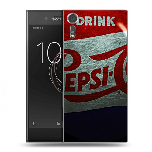 Дизайнерский пластиковый чехол для Sony Xperia XZs Pepsi