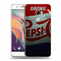 Дизайнерский пластиковый чехол для HTC One X10 Pepsi