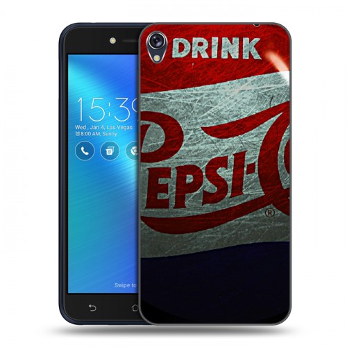 Дизайнерский силиконовый чехол для Asus ZenFone Live Pepsi